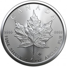 Канадский Кленовый лист; 5 Dollars; 1oz 2022г.