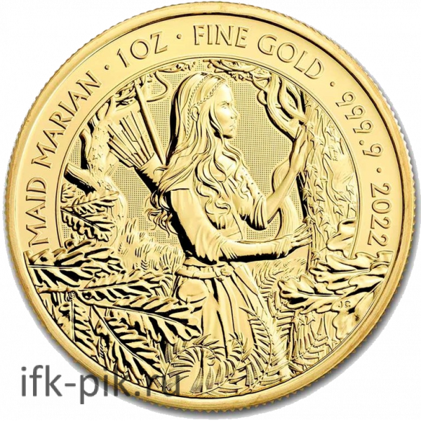 Мифы и Легенды: Дева Мэриан, 100фунтов, 1oz, 2022