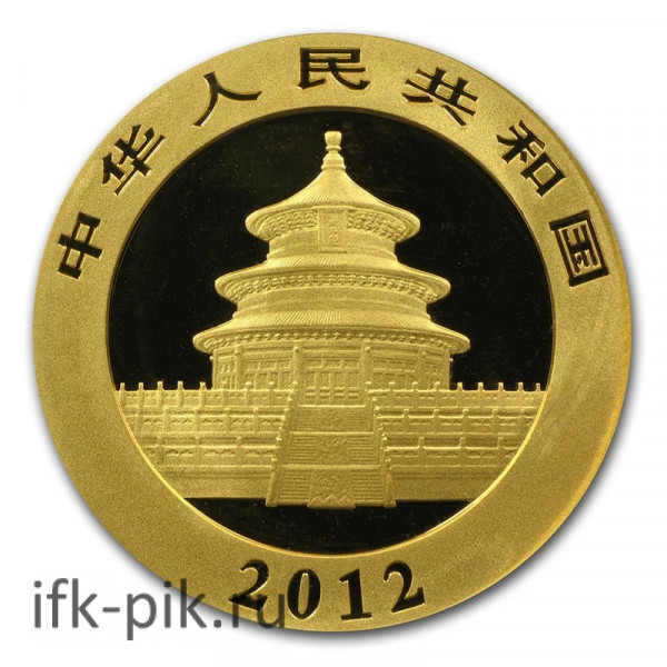 Китайская Панда, 500юаней, 2012, 1oz