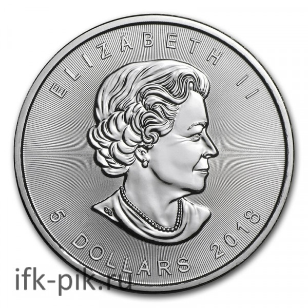 Канадский Кленовый лист, 5 Dollars, 1oz