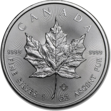 Канадский Кленовый лист, 5 Dollars, 1oz