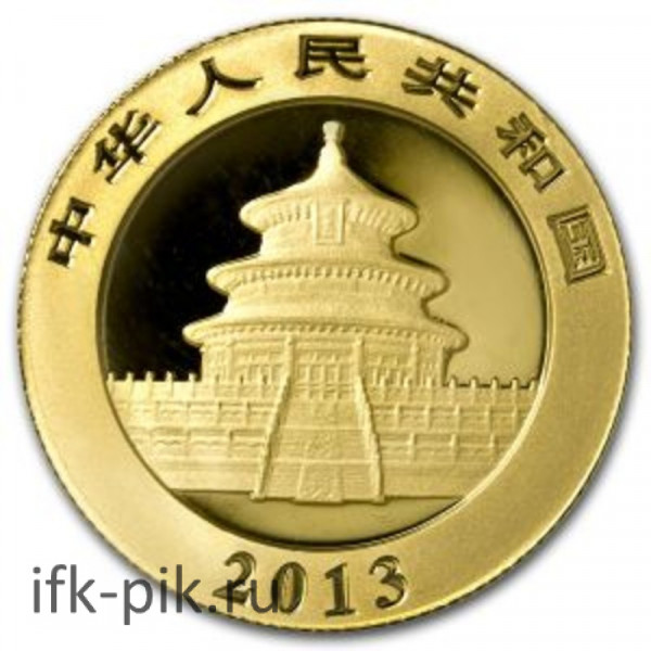Китайская Панда, 500юаней, 2013, 1oz