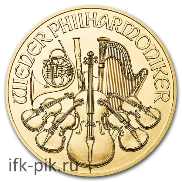 Австрийский Филармоник, 100euro, 1oz, 2018г.