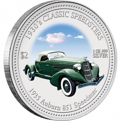 Набор монет 4 шт «Автомобили 30-х Годов», 2007