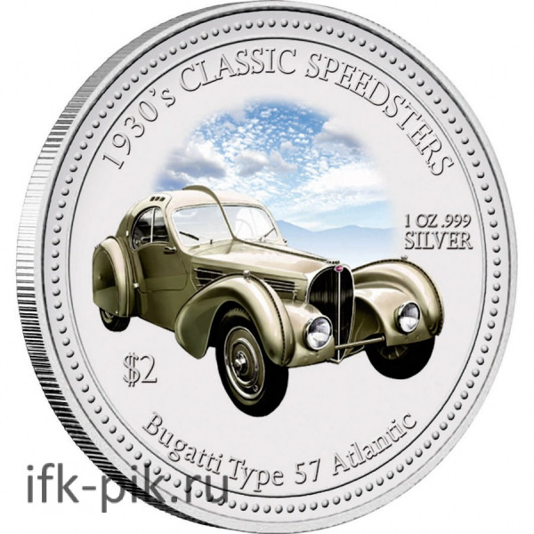 Набор: 4 монеты «Автомобили 30-х Годов», 2007